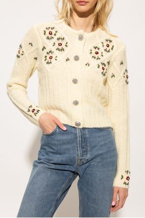 GenesinlifeShops Canada - Cream 'Cherry' cardigan Notes Du Nord